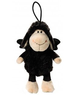 Плюшена играчка Nici - овцата Jolly с ластиче и послание - Don`t worry be happy